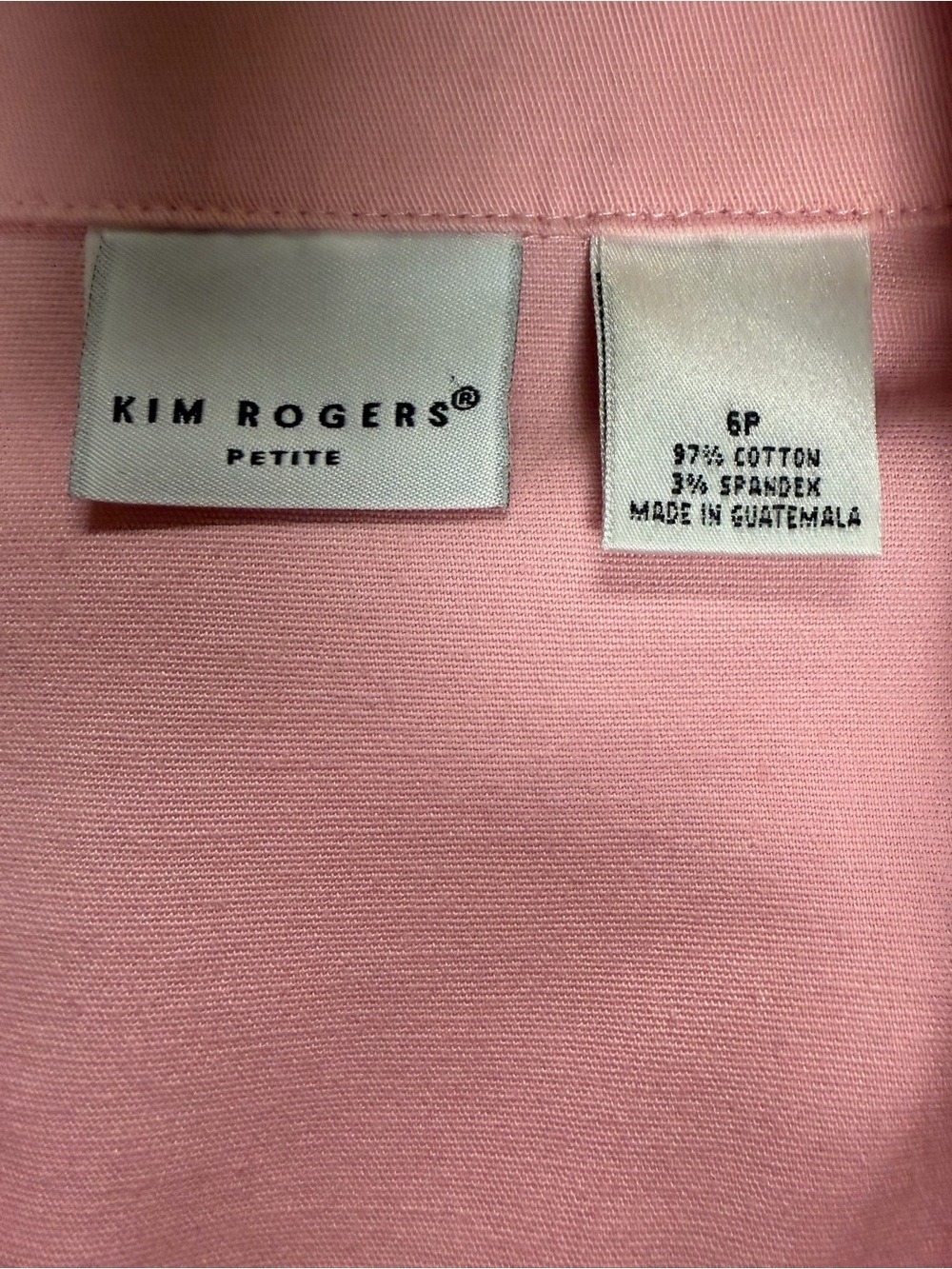 Kim Rogers Petite Soft Pink Knit Top - Picture 5 of 5